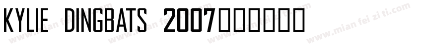 Kylie Dingbats 2007字体转换